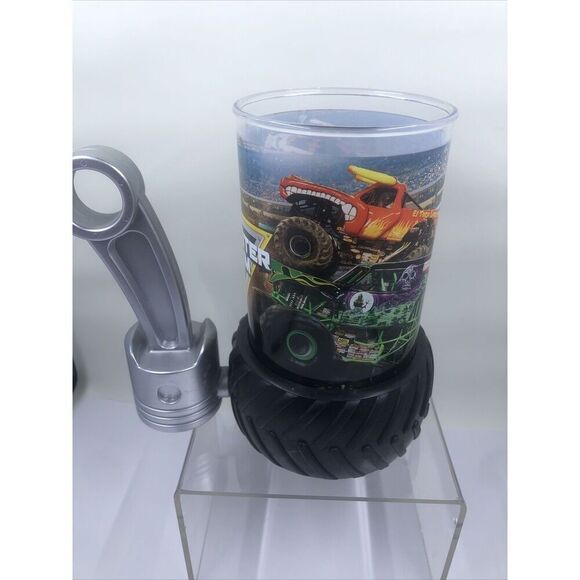 Monster Jam Trucks Collectible Plastic Souvenir Cup Piston & Tire - Picture 4 of 14